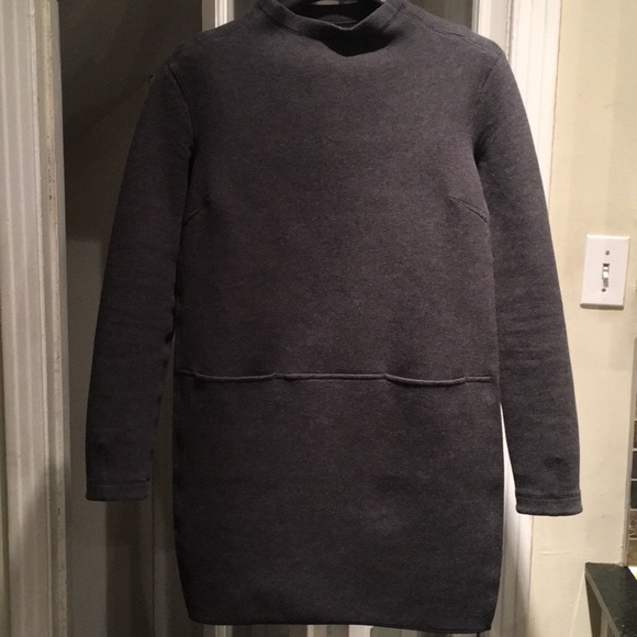 lululemon athletica Dresses & Skirts - Lululemon Dark Gray Scuba Type Dress Size 2